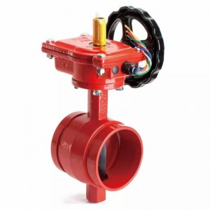 Butterfly Valve ជាមួយ Tamper Switch